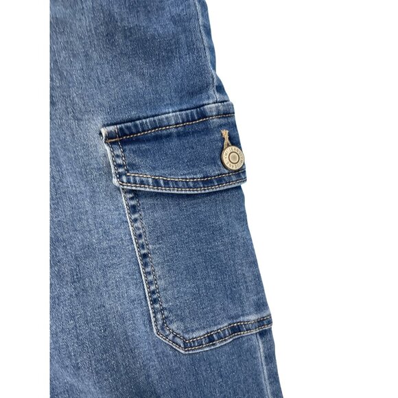 YMI High-Rise Skater Wide-Leg womans blue denim Jeans Size 3/26 SKU 9455 - Picture 8 of 13